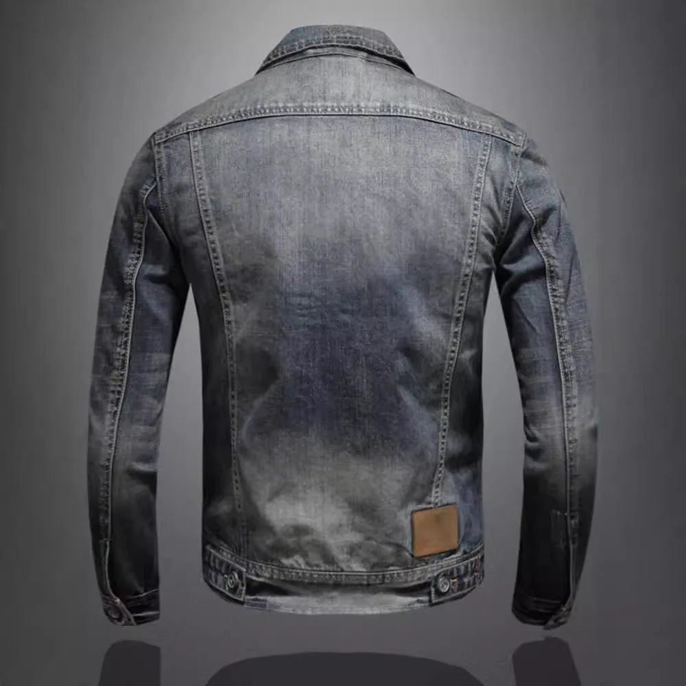 Chaqueta Vaquera Hombre – Denim Premium, 75% Algodón, Casual Chic