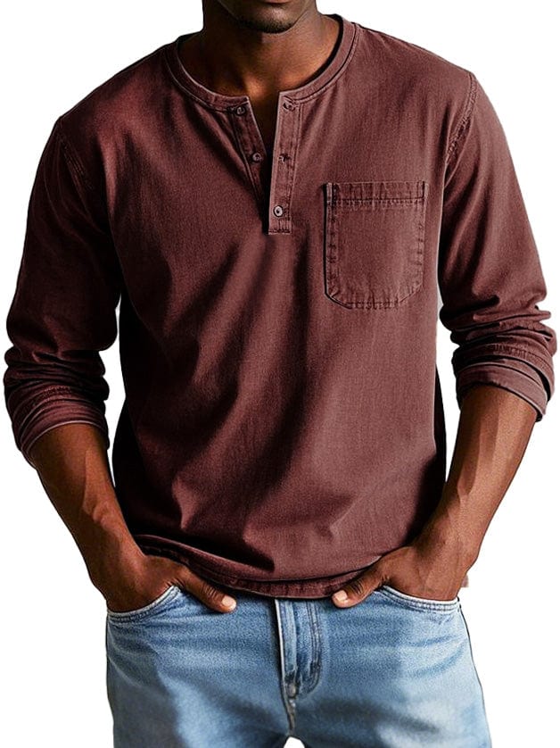 Camisa vintage para hombre, elegante y confortable