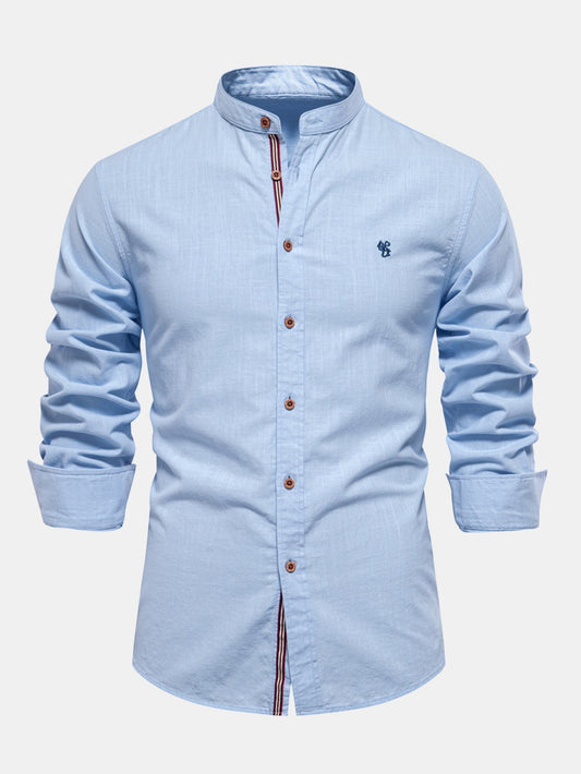 Camisa lino hombre estilo refinado, cómoda y sofisticada