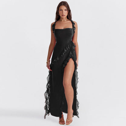 Vestido Elegante Mujer – Diseño Aireado con Volantes y Estilo Moderno