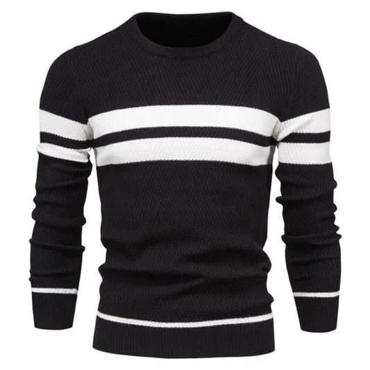 Jersey masculino trenzado cálido moderno diario y oficina