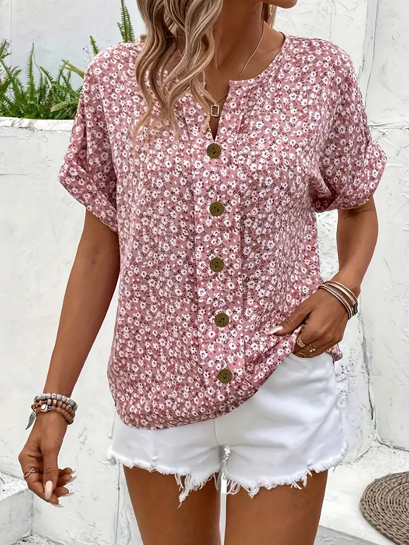 Hannah | Blusa con estampado floral chic