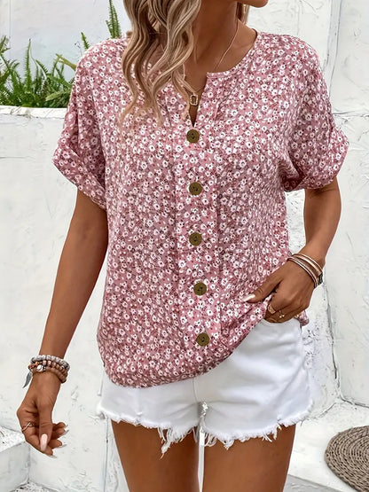 Hannah | Blusa con estampado floral chic