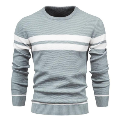 Jersey masculino trenzado cálido moderno diario y oficina
