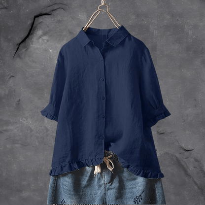 Blusa elegante femenina, transpirable