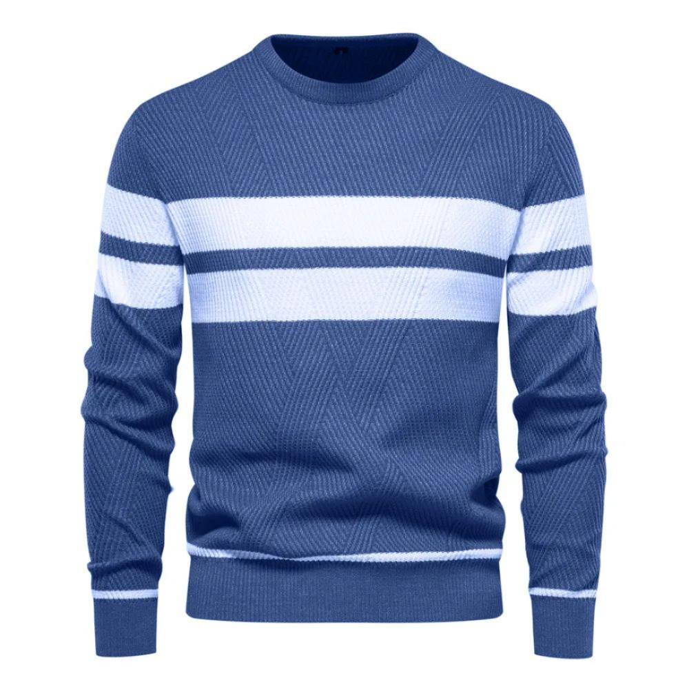 Jersey masculino trenzado cálido moderno diario y oficina