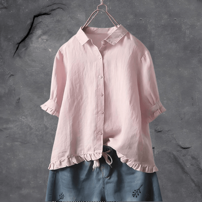 Blusa elegante femenina, transpirable
