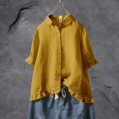 Blusa elegante femenina, transpirable