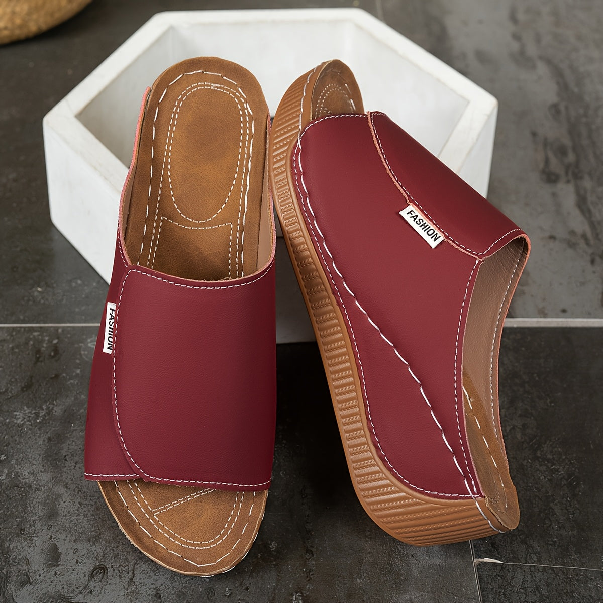 Aubri | Sandalias Portofino con suela cómoda de 6 cm