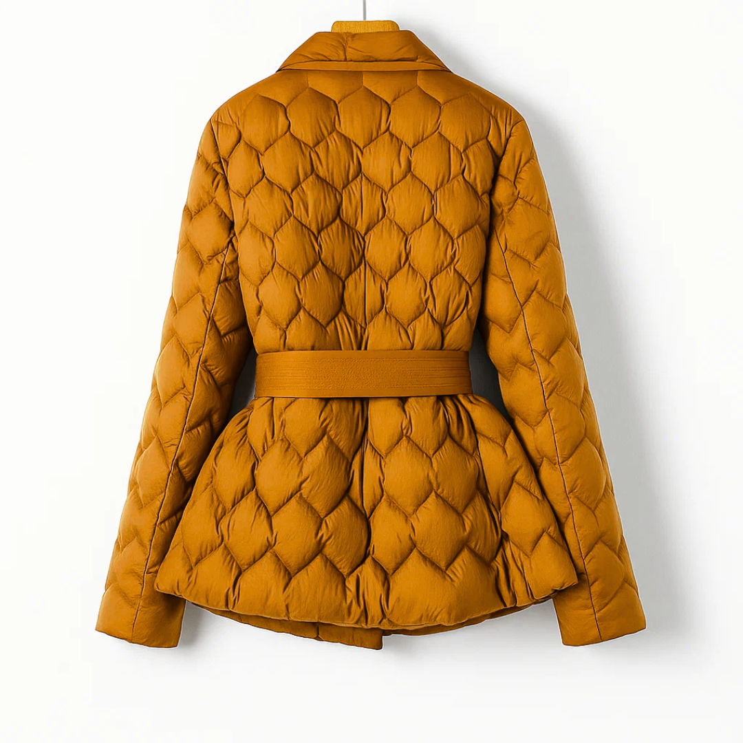 Chaqueta Invierno Mujer – Plumas Premium con Ajuste en la Cintura