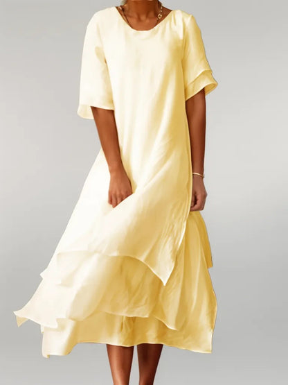 Feline | Elegante vestido midi a capas