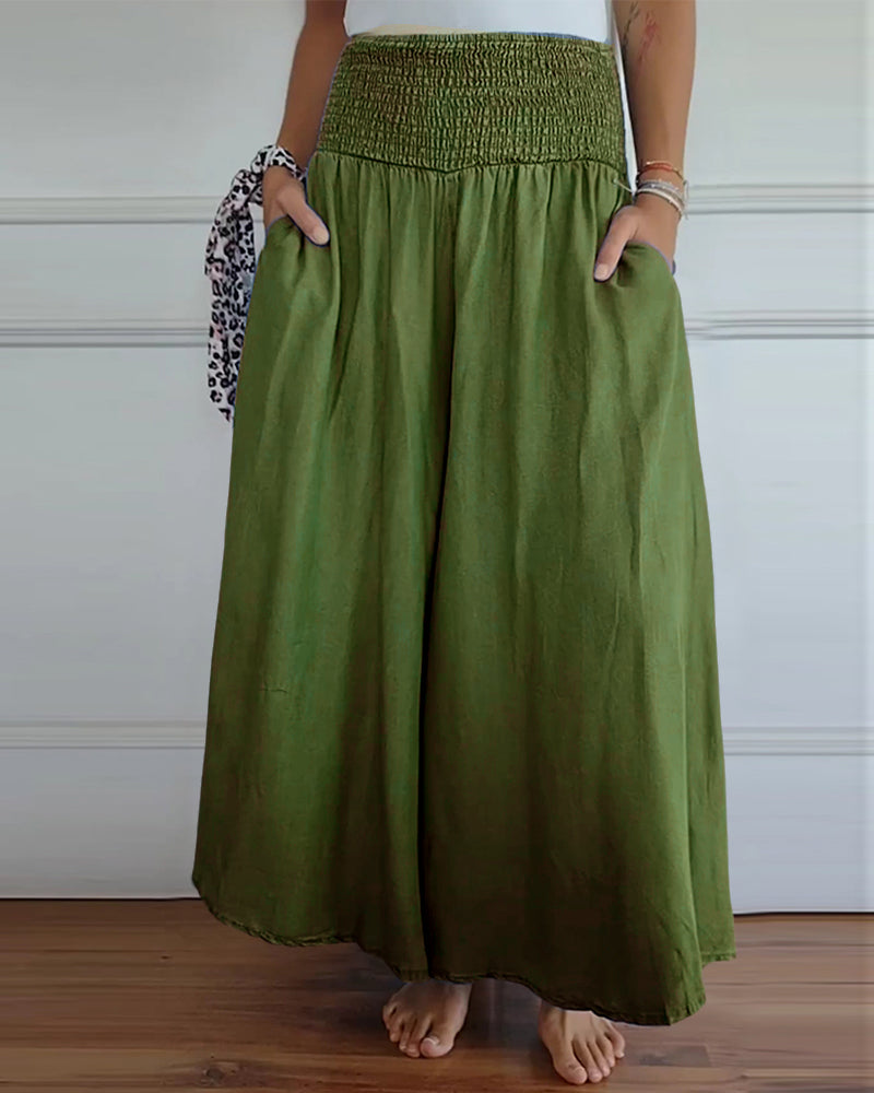 Pantalón mujer amplio y cómodo, elegante para look casual
