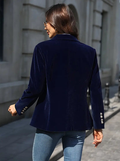 Saskia | Elegante blazer de terciopelo para señora