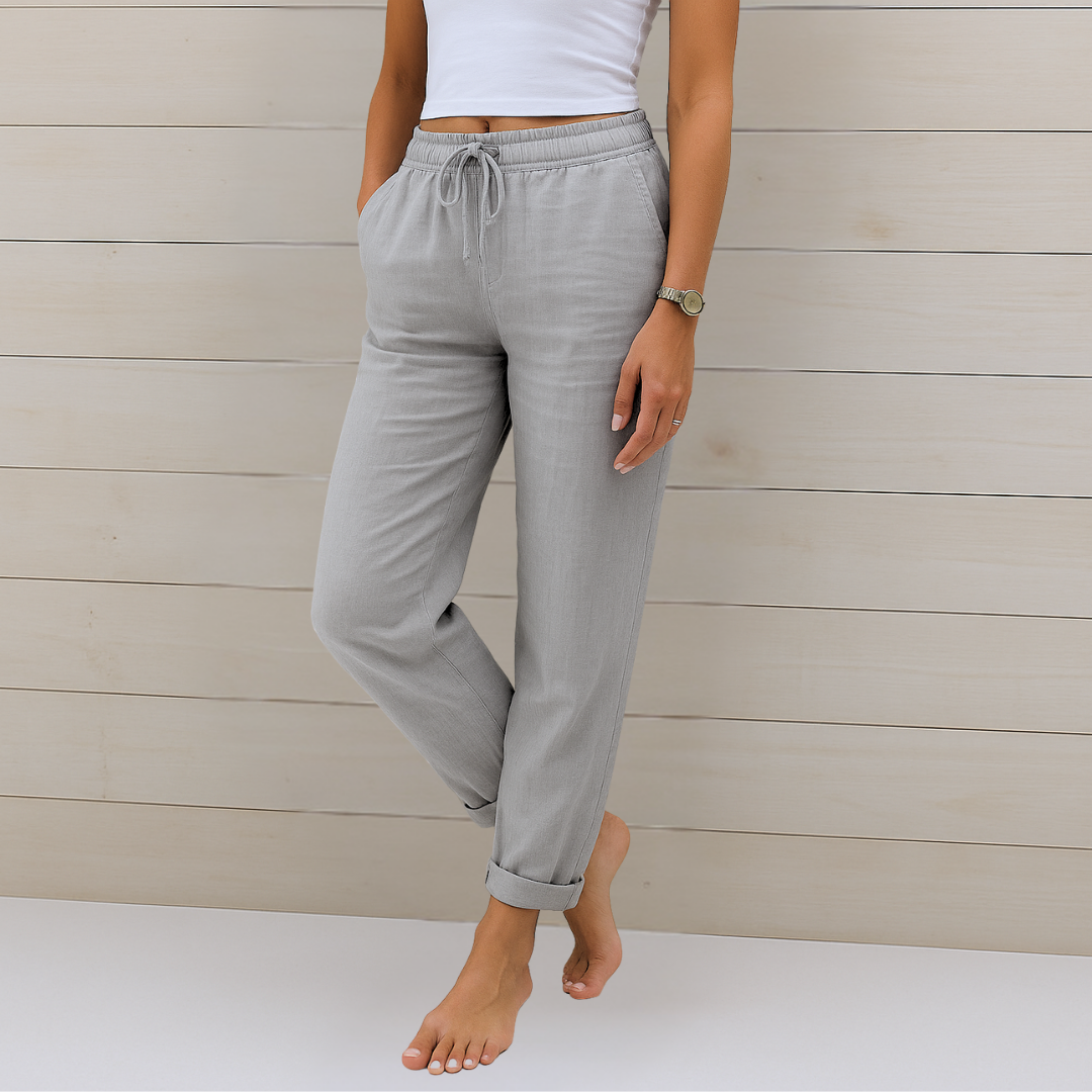 Linn | Pantalón elástico de lino transpirable de primera calidad