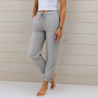 Linn | Pantalón elástico de lino transpirable de primera calidad