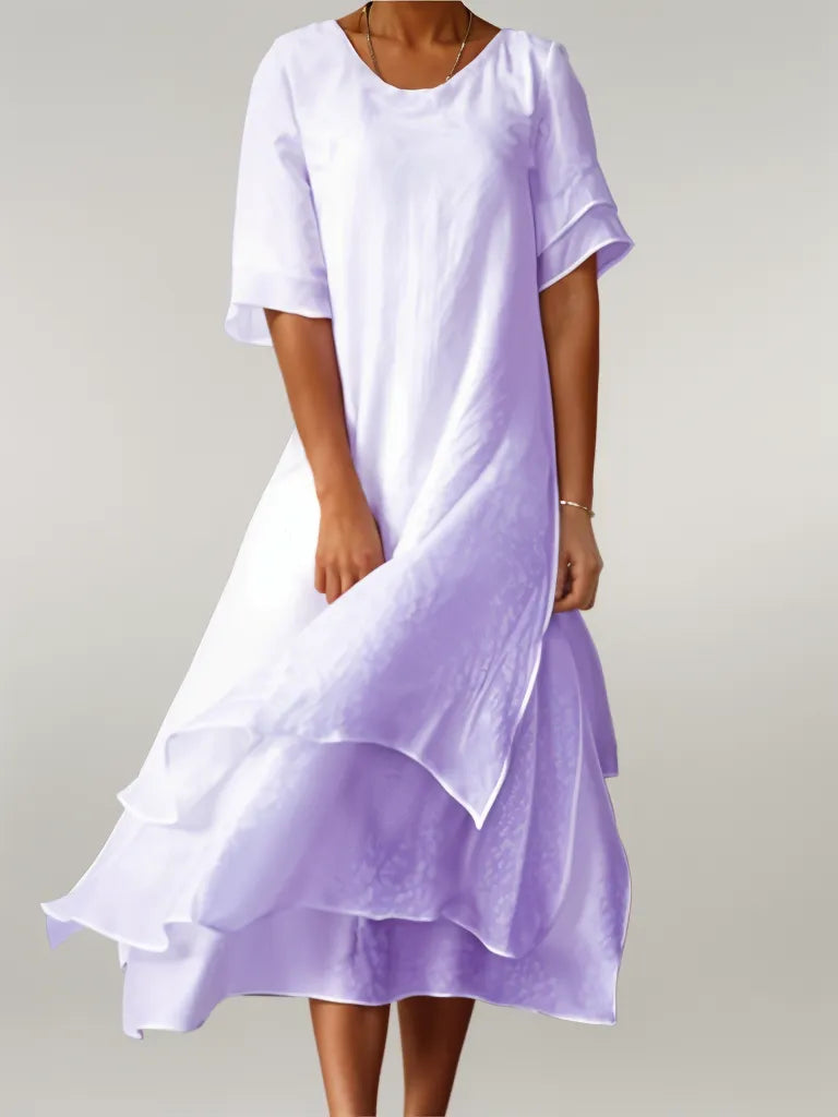 Feline | Elegante vestido midi a capas