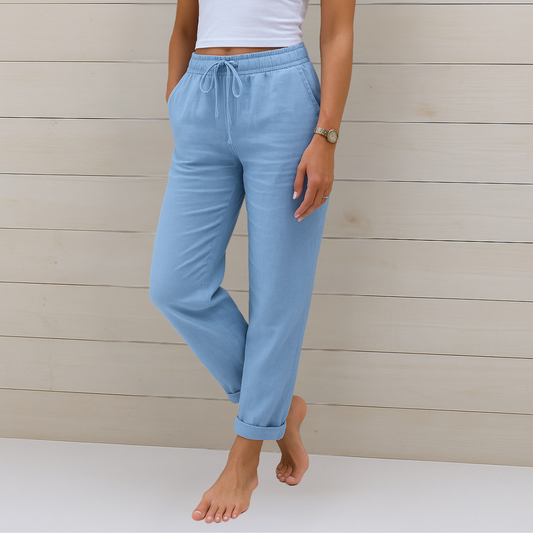 Linn | Pantalón elástico de lino transpirable de primera calidad