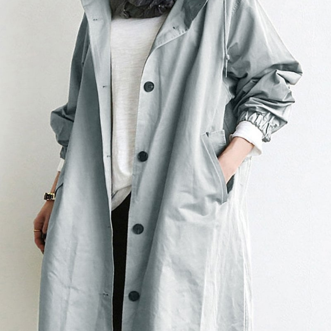 Gabardina impermeable para mujer: larga y cálida para el invierno