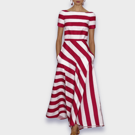 Dalina | Maxivestido de rayas hecho a mano