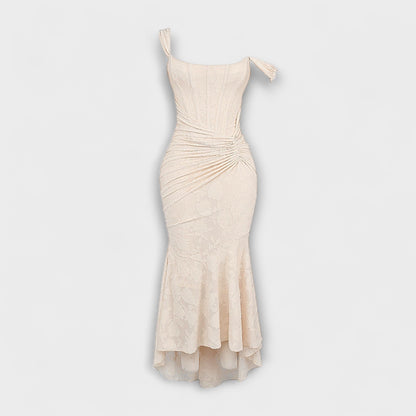 Elle | Vestido largo con corsé elegante y refinado
