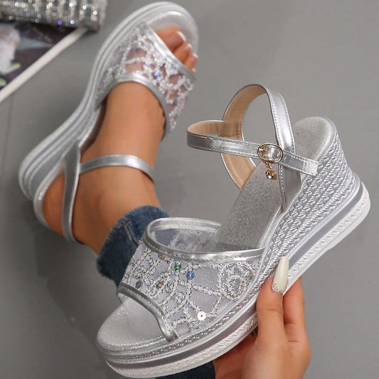 Amity | Sandalias con cuña regular