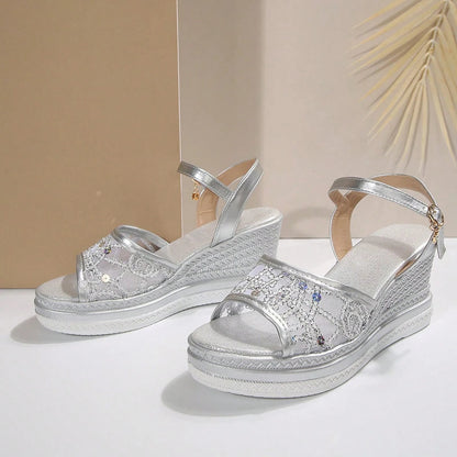 Amity | Sandalias con cuña regular