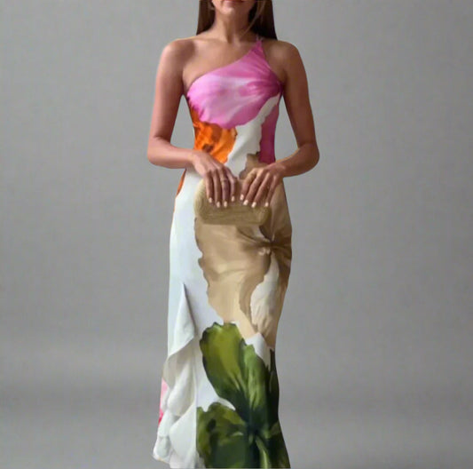 Diona | Elegante vestido de un hombro