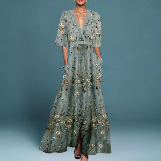 Emily | Elegante maxivestido de flores