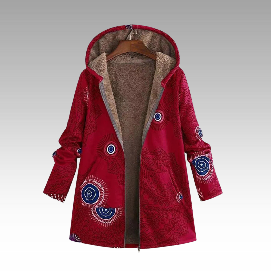 Chaqueta con capucha cálida para mujer: cómoda y desenfadada