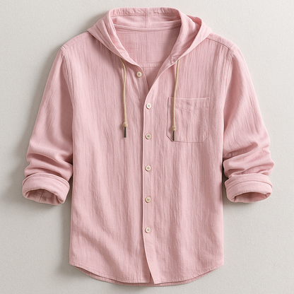 Camisa hombre elegante capucha ligera y estilosa