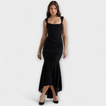 Elle | Vestido largo con corsé elegante y refinado