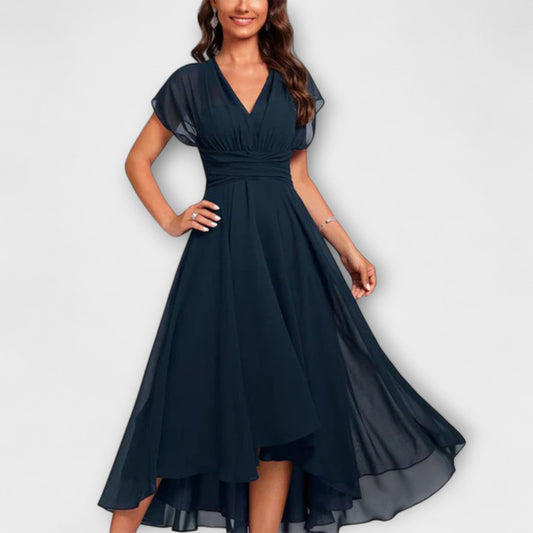 Awen | Vestido largo fluido con escote en V