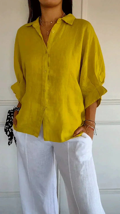 Patricia | Blusa abotonada de elegancia atemporal