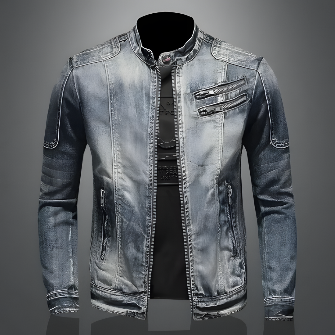 Cazadora Denim Vintage – Estilo Urbano y Versátil