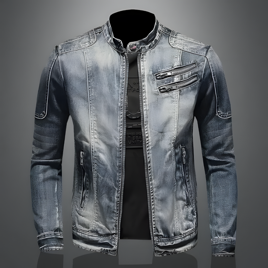 Cazadora Denim Vintage – Estilo Urbano y Versátil
