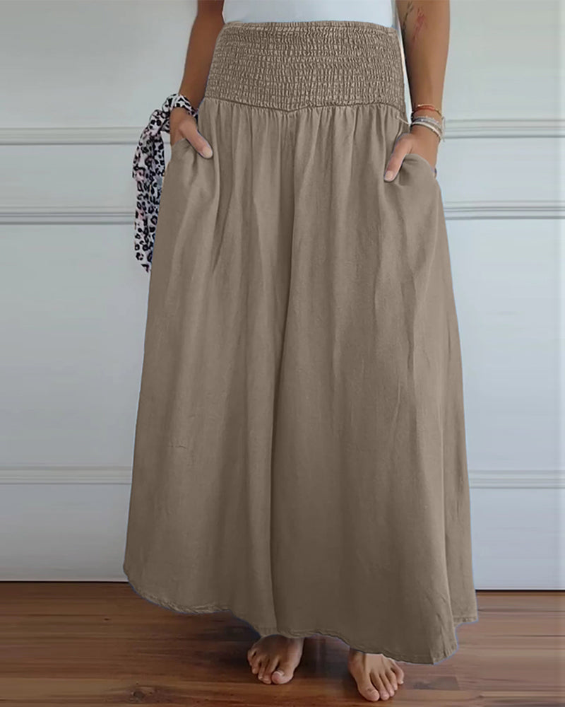 Pantalón mujer amplio y cómodo, elegante para look casual