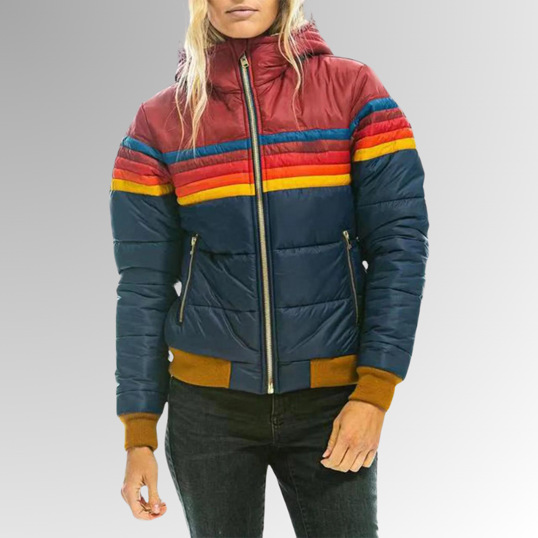 Chaqueta impermeable de invierno para mujer | Chaqueta acolchada para el día a día y actividades al aire libre