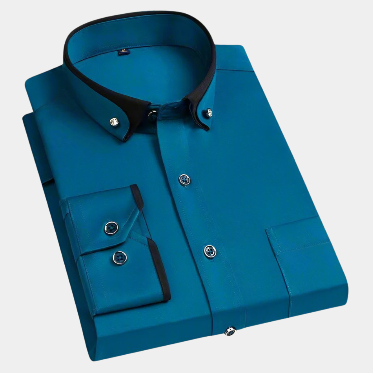 Camisa hombre formal manga larga elegante y versátil casual