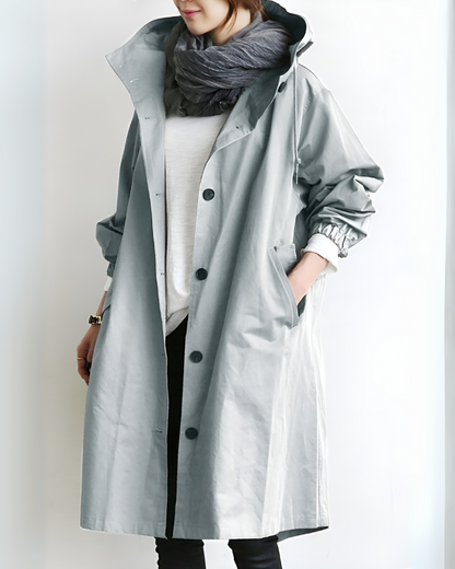 Abrigo clásico mujer, cómodo y elegante para temporada fría