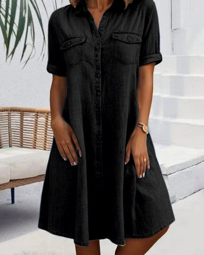 Vestido vaquero suelto, transpirable y perfecto para primavera