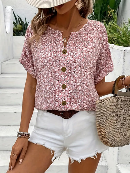 Hannah | Blusa con estampado floral chic