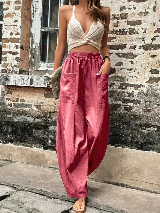 Pantalones de moda femeninos, ligeros y estilosos