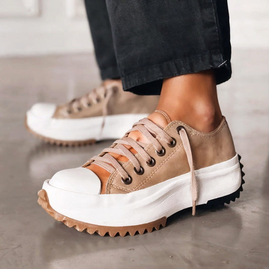 Amy | Zapatillas con plataforma de piel