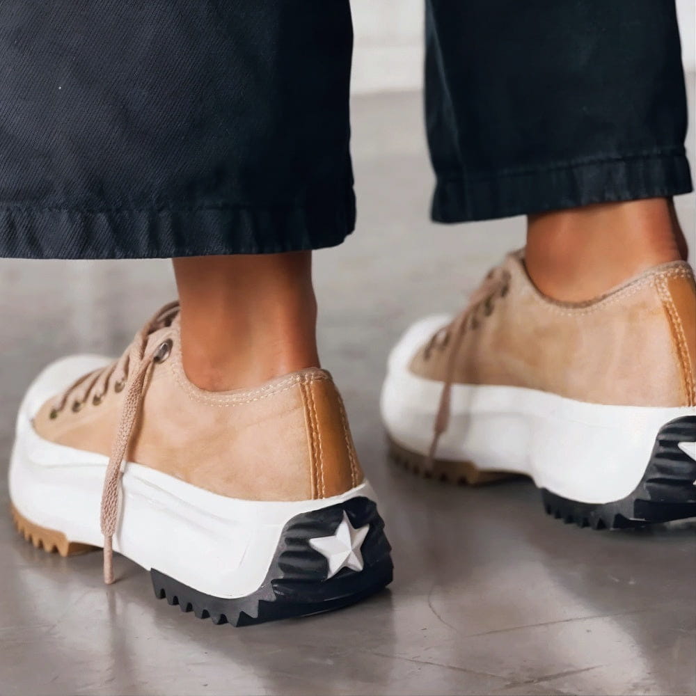 Amy | Zapatillas con plataforma de piel