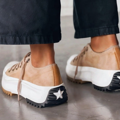 Amy | Zapatillas con plataforma de piel
