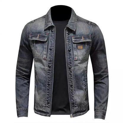 Chaqueta Vaquera Hombre – Denim Premium, 75% Algodón, Casual Chic