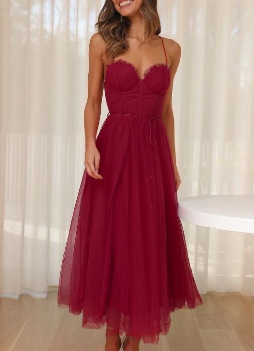 Kaylen | Vestido midi sin mangas