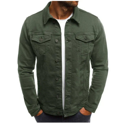 Chaqueta de mezclilla de hombre, elegante y perfecta para uso casual