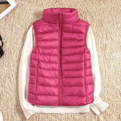 Chaleco mujer ligero acolchado ideal deporte paseo y viaje