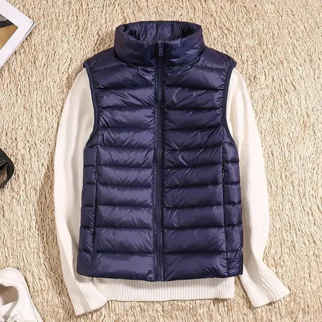 Chaleco mujer ligero acolchado ideal deporte paseo y viaje